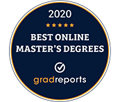 Gradreports: Best Online Master's Degrees badge
