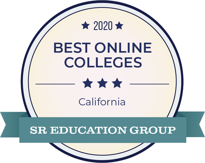 CSUN Ranked Best Online Colleges in California in 2020 by SR Education Group badge