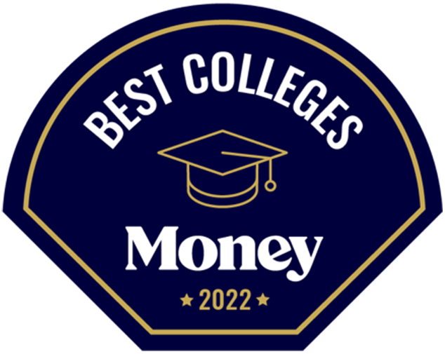Best Colleges - Money 2022 badge