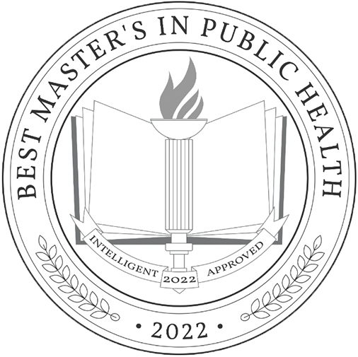 Ranked best Master's in Public Health by Intelligent badge