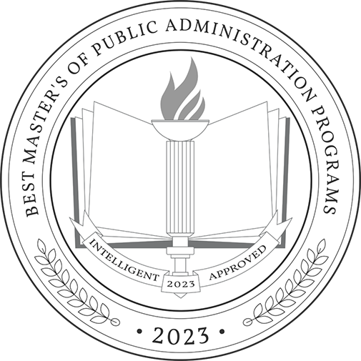 Intelligent approved Best Master's of Public Administration programs 2023 badge