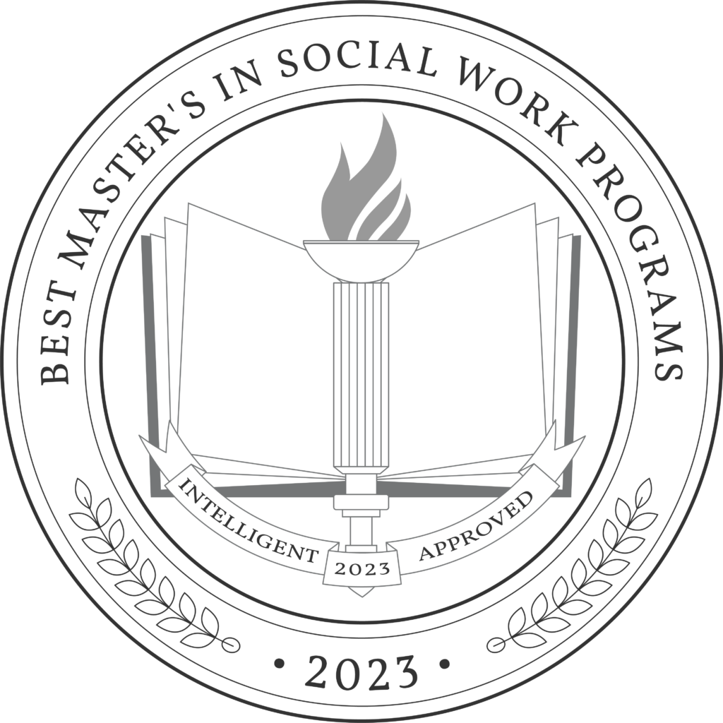 Best Master's in Social Work Programs (2023) - Intelligent Approved badge